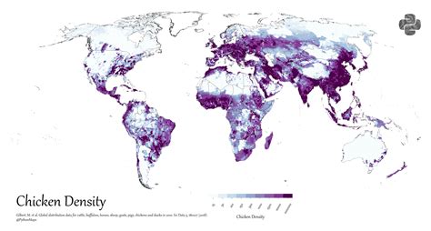 Mapped: Global Livestock (Chicken) Distribution - Full Size