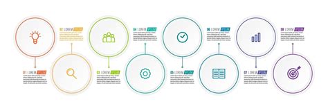 Infographic Design Elements For Business Data With 8 Processes 2160512 ...