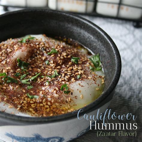 Cauliflower Hummus (Za’atar Flavor) - Recipe - Atrantil