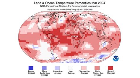 Earth's Warmest March Is 10th Straight Record Month, NOAA and NASA Found | Weather Underground