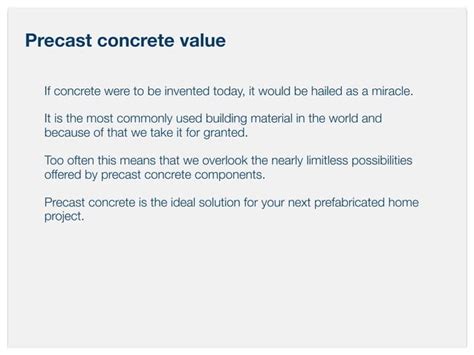 Prefab Concrete Homes Benefits