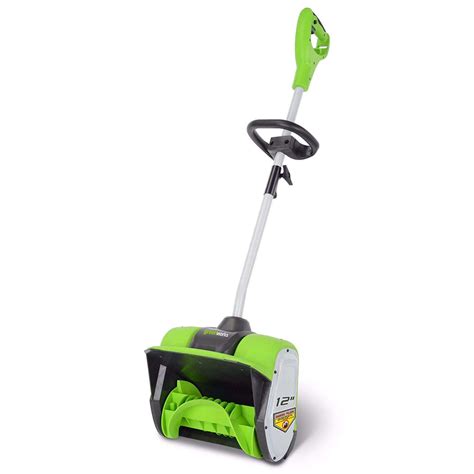 Greenworks 12-Inch 8 Amp Corded Snow Shovel 2600802 | Electric snow ...