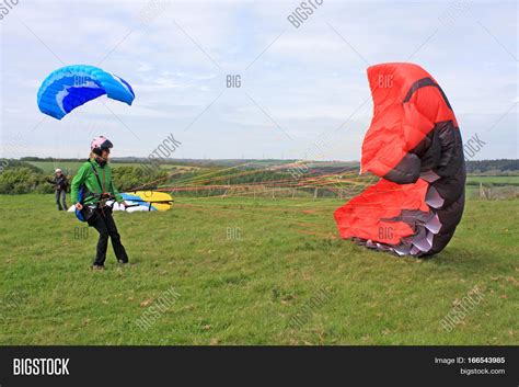 Paragliders Preparing Image & Photo (Free Trial) | Bigstock