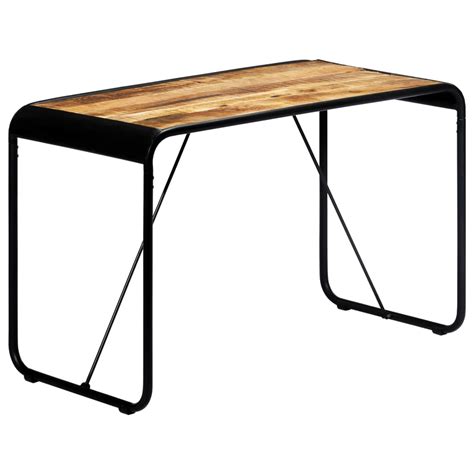 Dining Table 118x60x76 cm Solid Rough Mango Wood – Home and Garden | All Your Home Interior ...