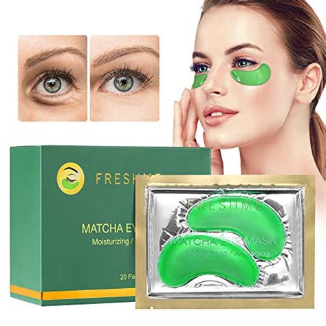 FRESHME Matcha Eye Mask - 20 Pairs Under Eye Patches Aloe Vera Extract ...