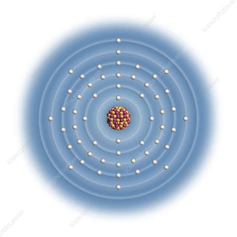 Caesium, atomic structure - Stock Image - C023/2561 - Science Photo Library