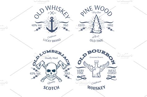 Vintage Style Whisky Label Design ~ Logo Templates ~ Creative Market