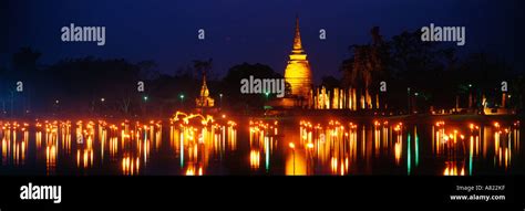 Thailand, Sukhothai province, Sukhothai, historical park, sound and ...