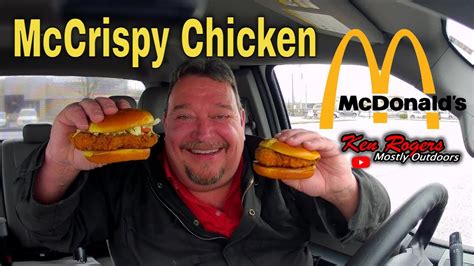 McDonalds McCrispy Chicken & Deluxe McCrispy | Fast Food Review - YouTube