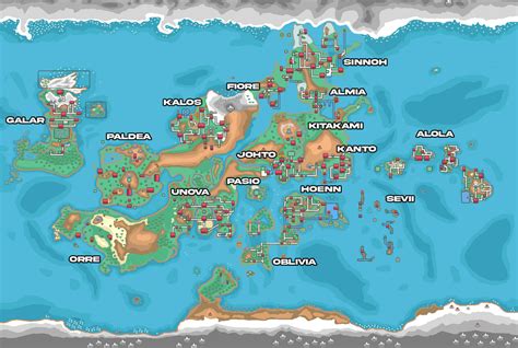 Pokemon World Map as of 2023 (kitakami) by MosseN1998 on DeviantArt