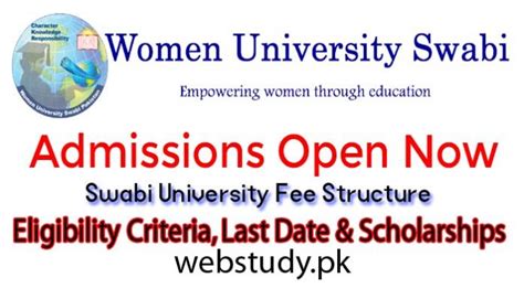 Women Swabi University Admission 2024