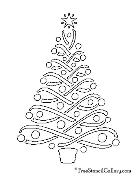 Christmas Tree Stencil 14 | Free Stencil Gallery