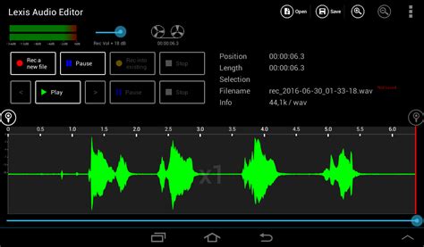 Noise reduction – Android | Lexis Audio Editor