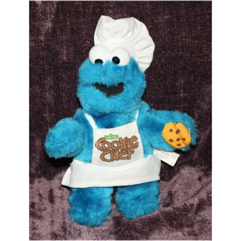 2005 NANCO Sesame Street Cookie Monster Cookie Chef Plush on eBid ...