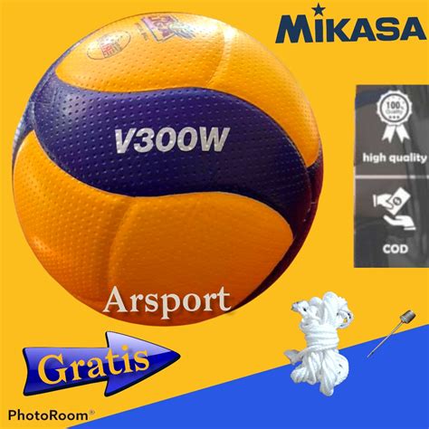 MIKASA V300W TERMURAH bola volly asli bola voli mikasa original asli bola voli empuk Others bola ...