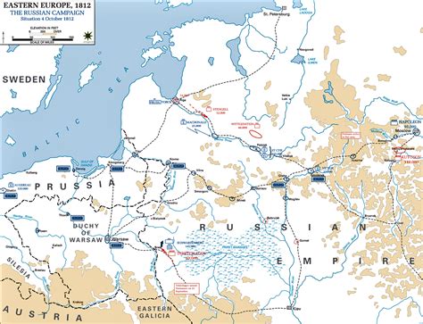 Napoleon Russian Campaign 1812 Map