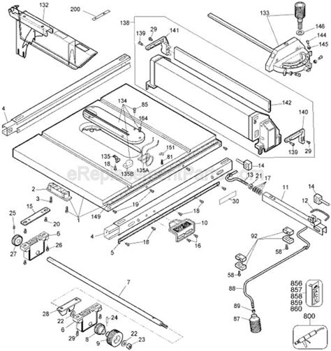 Bosch Table Saw Parts Diagram