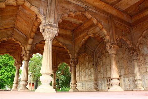 Inside the Red Fort (Built in 1648) by Emperor Shah Jahan in Delhi ...