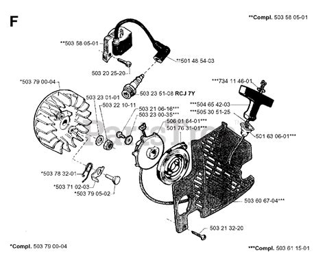 Jonsered 2050 - Jonsered Chainsaw (2001-09) STARTER Parts Lookup with ...