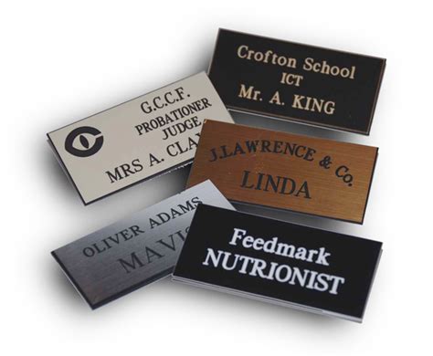 Engraved Name Badges. Quality engraved Badges.