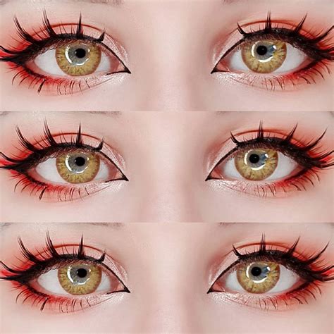 Natural Light Brown Contacts | Anime eye makeup, Anime makeup, Anime cosplay makeup