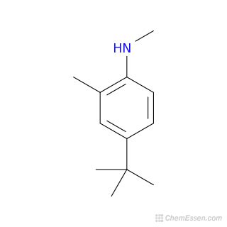 4-tert-butyl-N,2-dimethylaniline Structure - C12H19N - Over 100 million chemical compounds | CCDDS