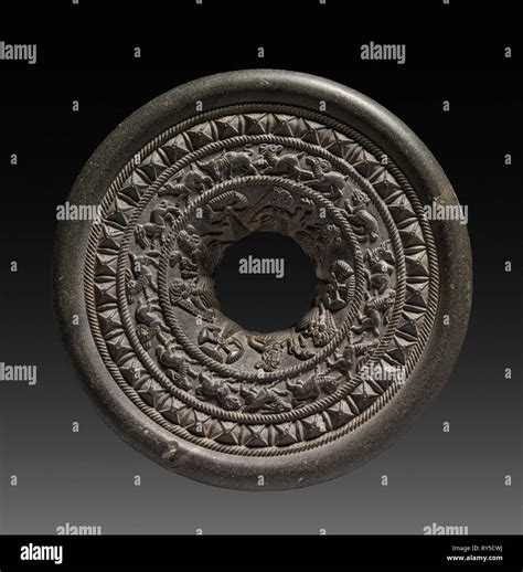 Ringstone, 200s BC. India, Maurya Period, 3rd Century BC. Steatite; diameter: 10.2 cm (4 in ...