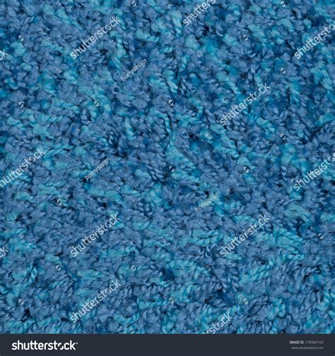 Closeup Detail Blue Carpet Texture Background Stock Photo 176584163 ...