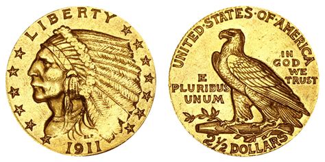 1911 Indian Head Gold $2.50 Quarter Eagle Early Gold Coins Coin Value Prices, Photos & Info