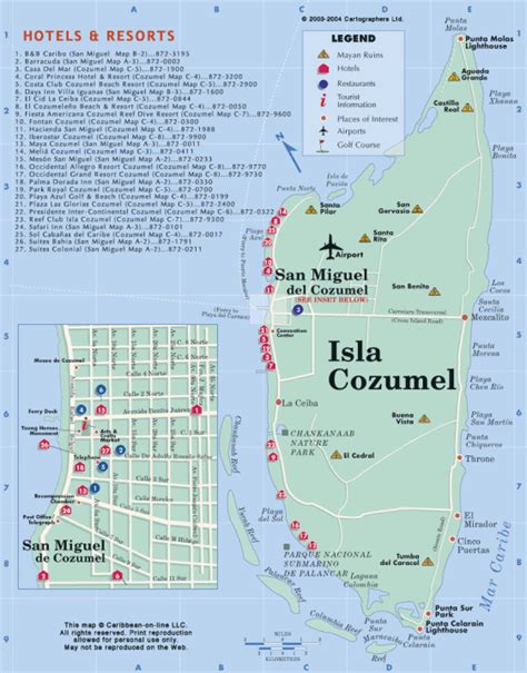 Cozumel Maps, Street Maps of Cozumel | Cozumel map, Cozumel, Cozumel mexico