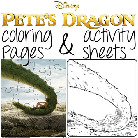 Printable Pete's Dragon Coloring Pages and Activity Sheets