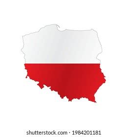 Poland Map Vector Flag High Detailed Stock Vector (Royalty Free ...