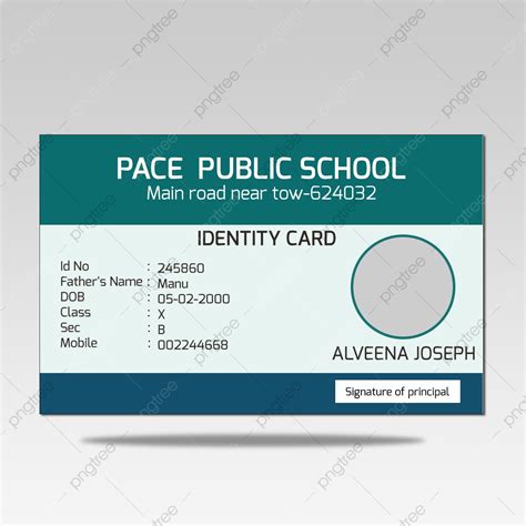 School Id Card Design Template Download on Pngtree