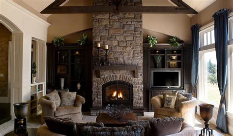 25 Interior Stone Fireplace Designs