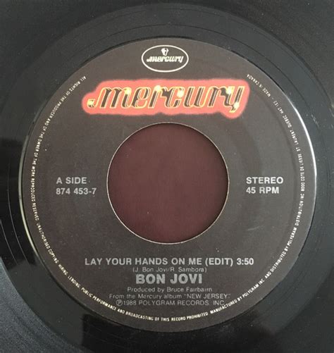 Bon Jovi - Lay Your Hands On Me (1989, Vinyl) | Discogs