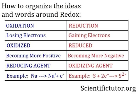 Chem – Determining Oxidation Versus Reduction | Scientific Tutor