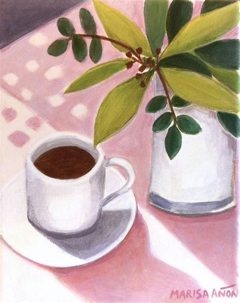 Morning Coffee Painting | Coffee painting canvas, Painting, Kitchen ...