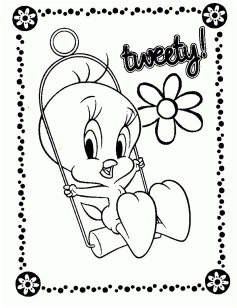 Free Printable Tweety Bird Coloring Pages For Kids