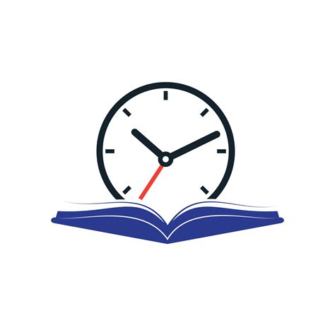 Study time vector logo design. Book with clock icon design. 10949656 ...