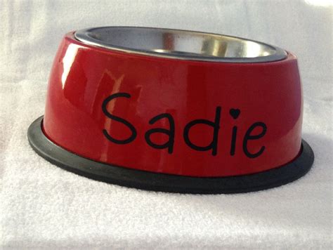 Personalized Stainless Steel Dog Bowl by BoxerGirlsCreations on Etsy ...