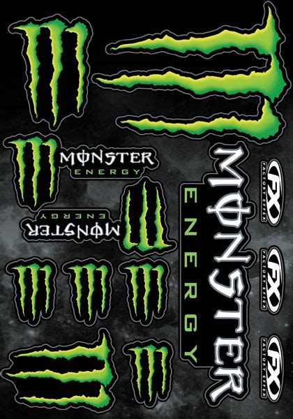 Monster Sticker Sheet 2 | Adesivos para carros, Adesivos para motos, Adesivos legais