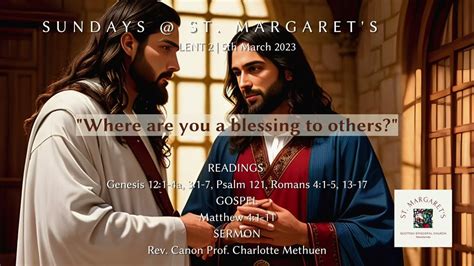 Sundays @ St. Margaret's: 5th March 2023 | Collect, Readings, Gospel & Sermon from todays ...