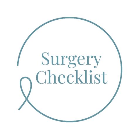 Surgery Home Essentials Checklist – Uncancer LLC