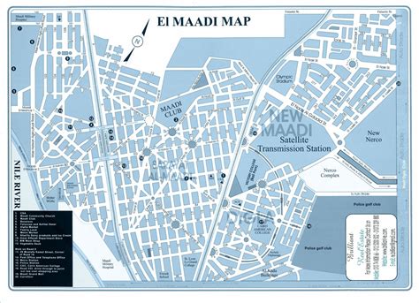 Maadi cairo map - Map of maadi cairo (Egypt)