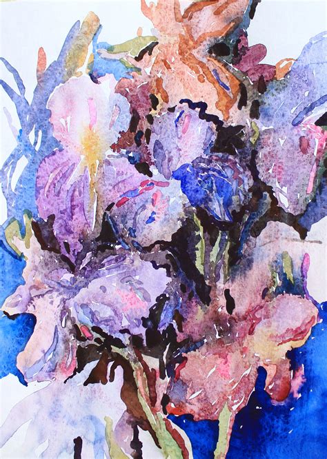 Irises Watercolor Painting : r/Paintings