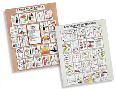 2029-10 Lab Safety and Laboratory Techniques Chart SET – Denoyer-Geppert Science Company