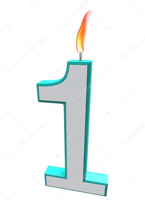 Number One Candle — Stock Photo © iqoncept #2076669