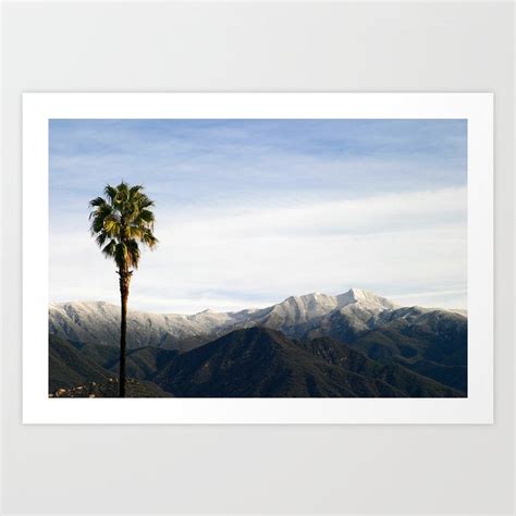 Southern California Snow Art Print by Henrik Lehnerer | Society6