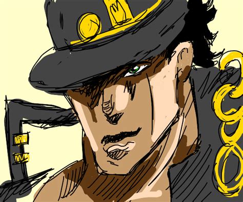 Jotaro smiling - Drawception