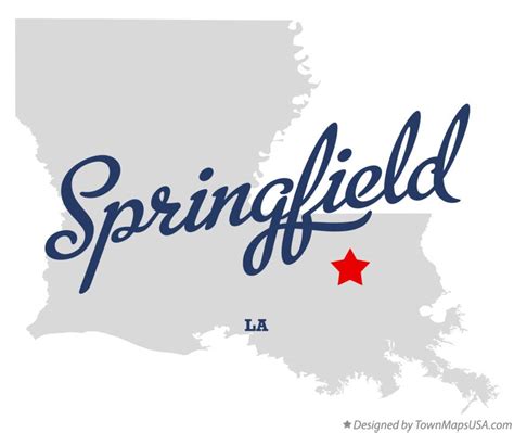 Map of Springfield, LA, Louisiana